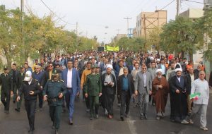 حضور پرشور مردمی در راهپیمایی یوم‌الله ۱۳ آبان در رشتخوار