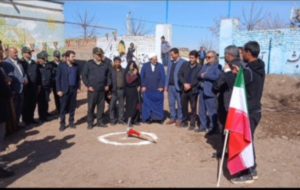 کلنگ‌زنی مدرسه ۶ کلاسه “شهید محمد عباس‌زاده” در روستای حسین‌آباد رشتخوار