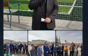 چمن مصنوعی هنرستان فنی و حرفه ای ثامن الحجج شهر جنگل افتتاح شد